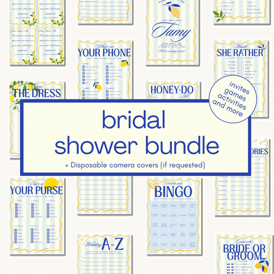 Bridal shower bundle (digital download)
