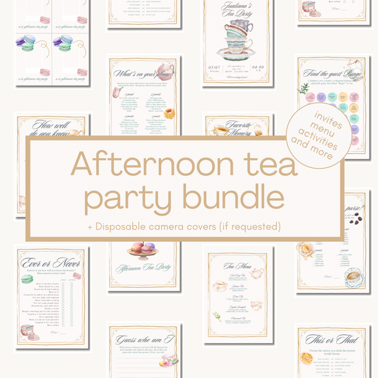 Tea party bundle (digital download)