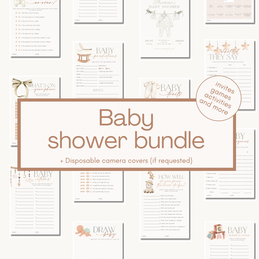 Baby shower bundle (digital download)